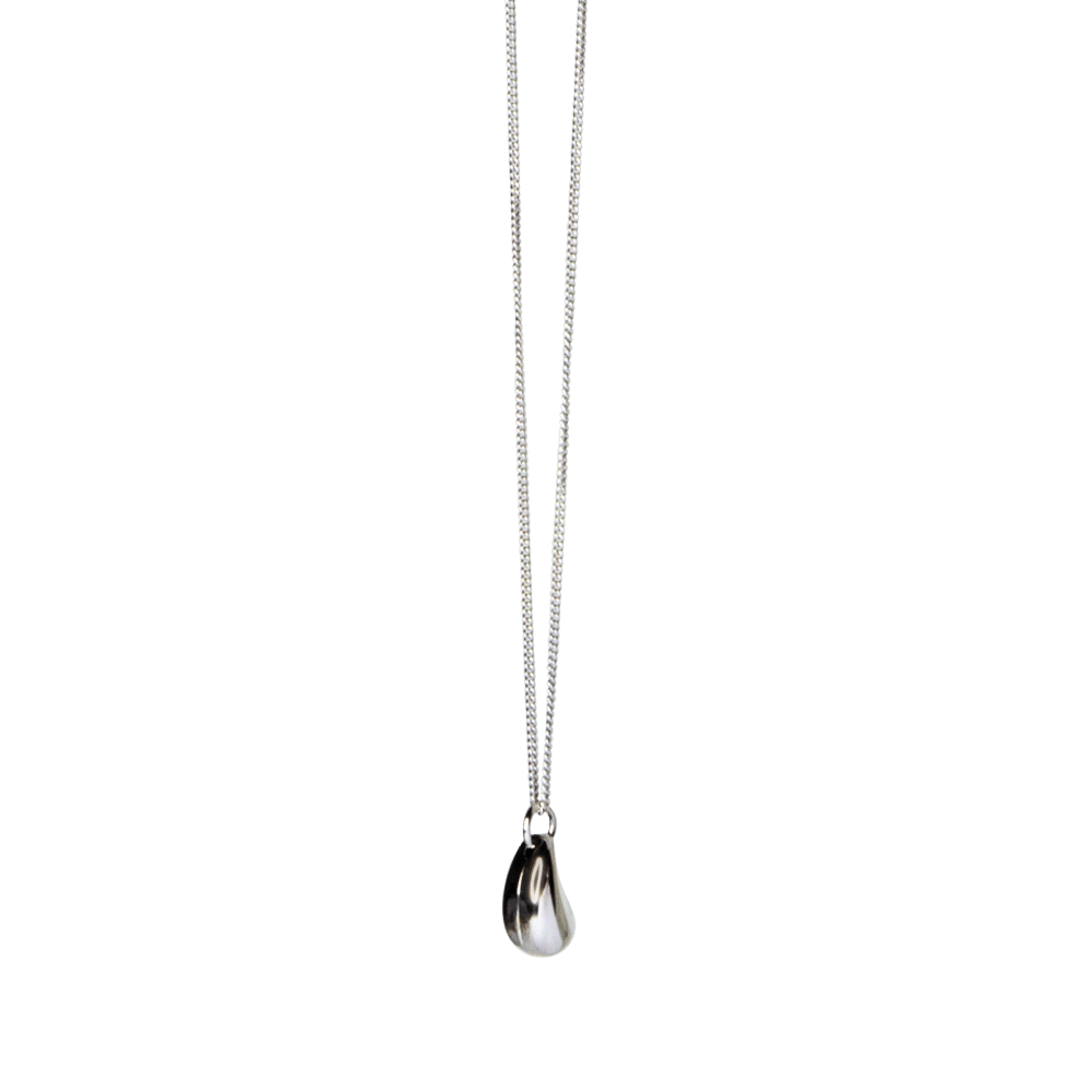 Drop minimal design necklace in 925 silver with pendant – Jewelsforplanet