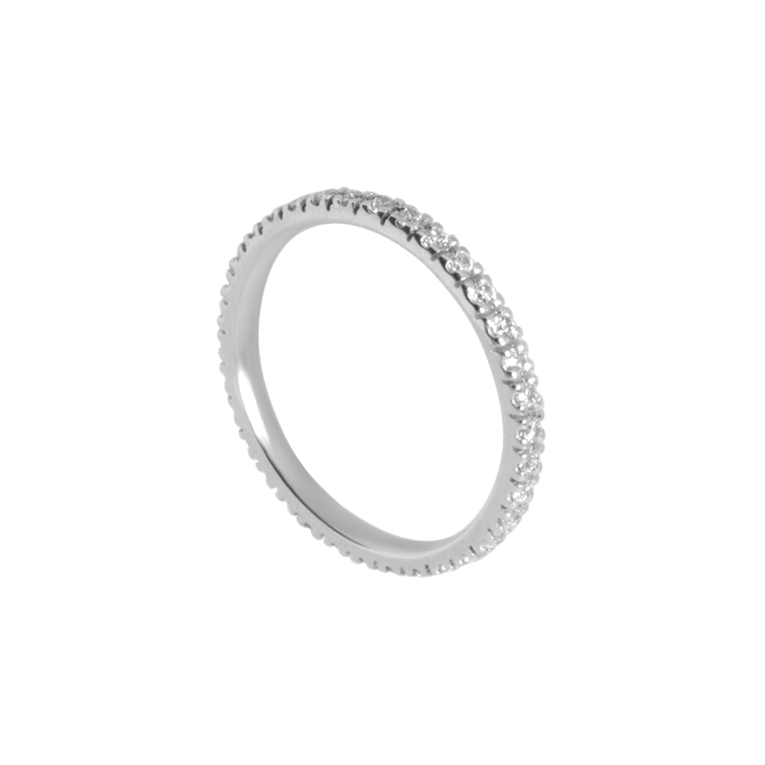 eternity  oro bianco con diamanti ct 0,30-1