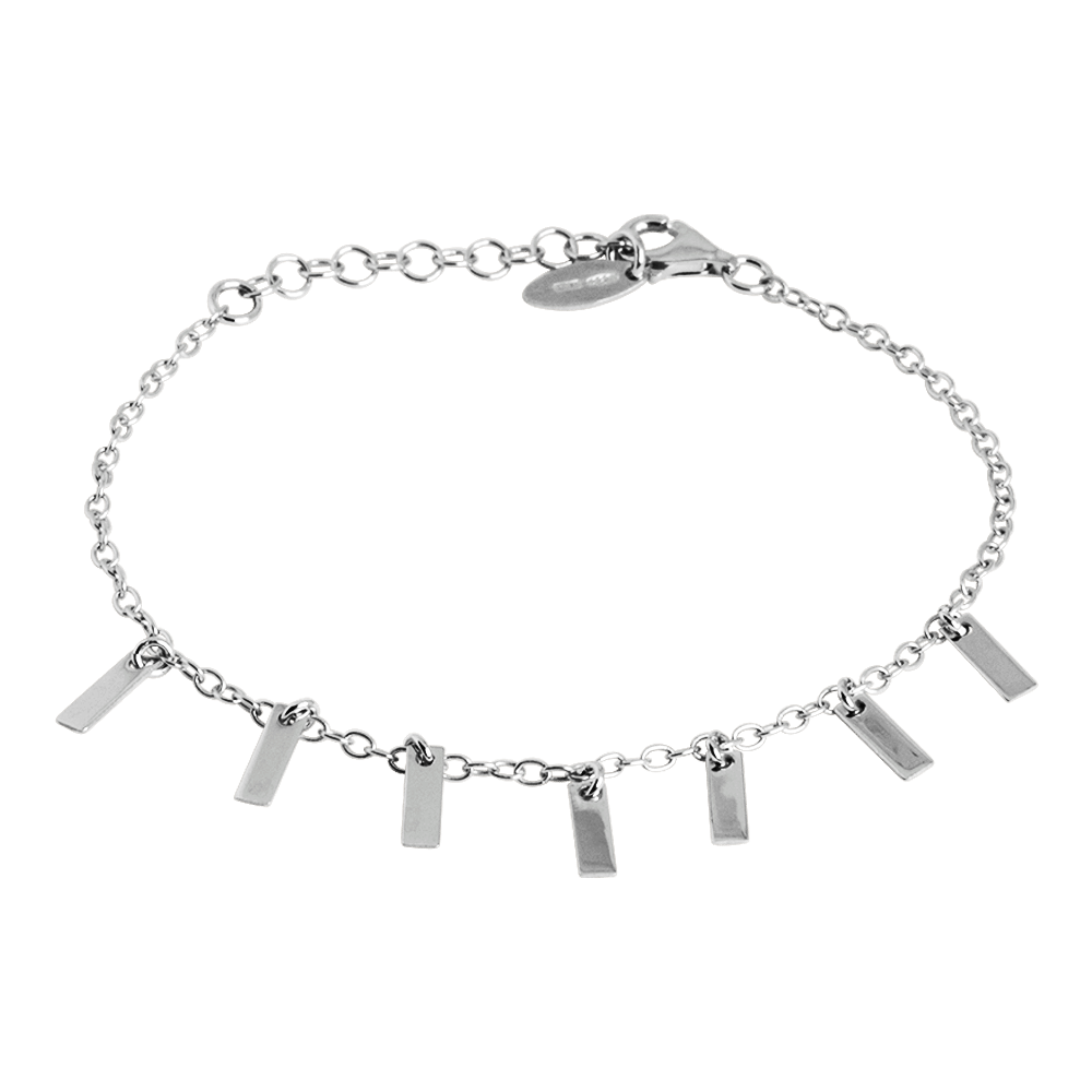 Bracciale metal elements in argento 925