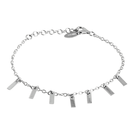 Bracciale metal elements in argento 925