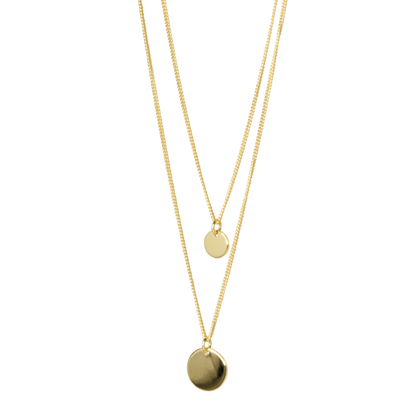 collana doppia con cerchi in argento 925 -1