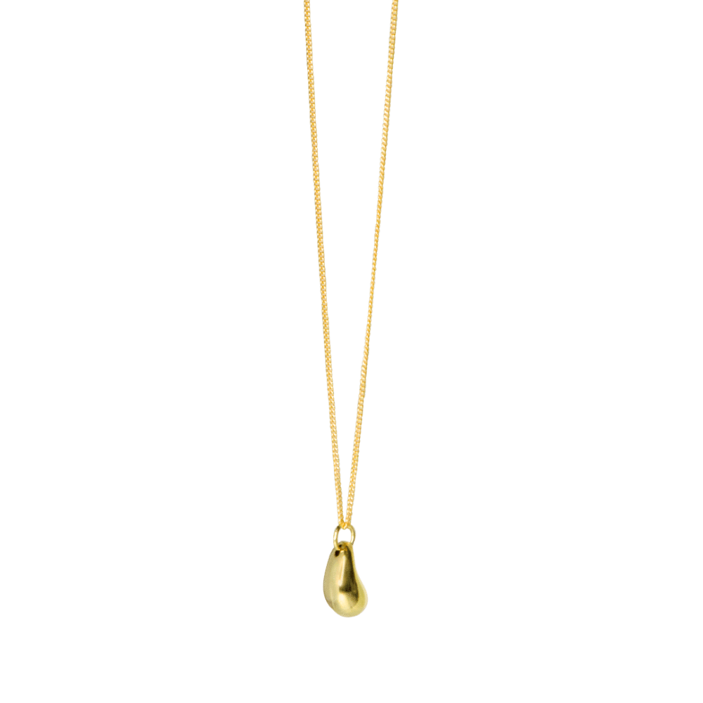 Collana in argento 925 drop colore oro