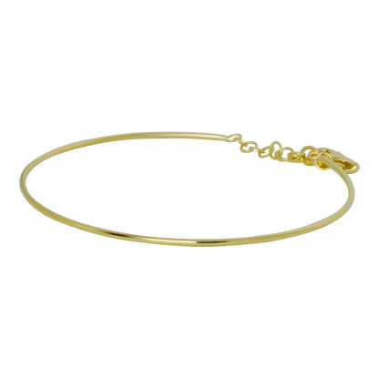 Bracciale design rigido sottile in argento 925-colore oro-1