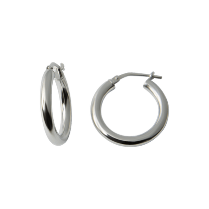 orecchini a cerchio piccolo 15 mm in argento 925