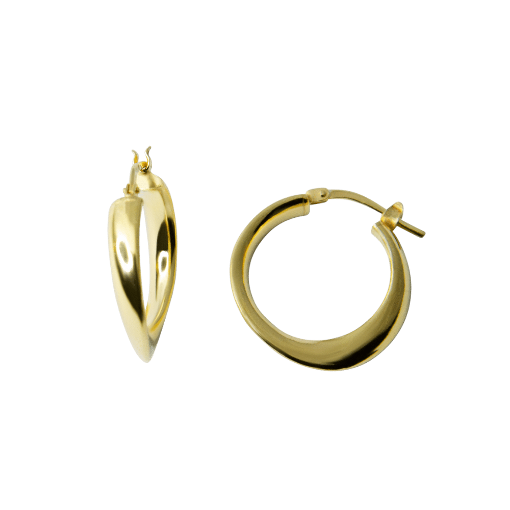 orecchini twist in argento 925-color oro